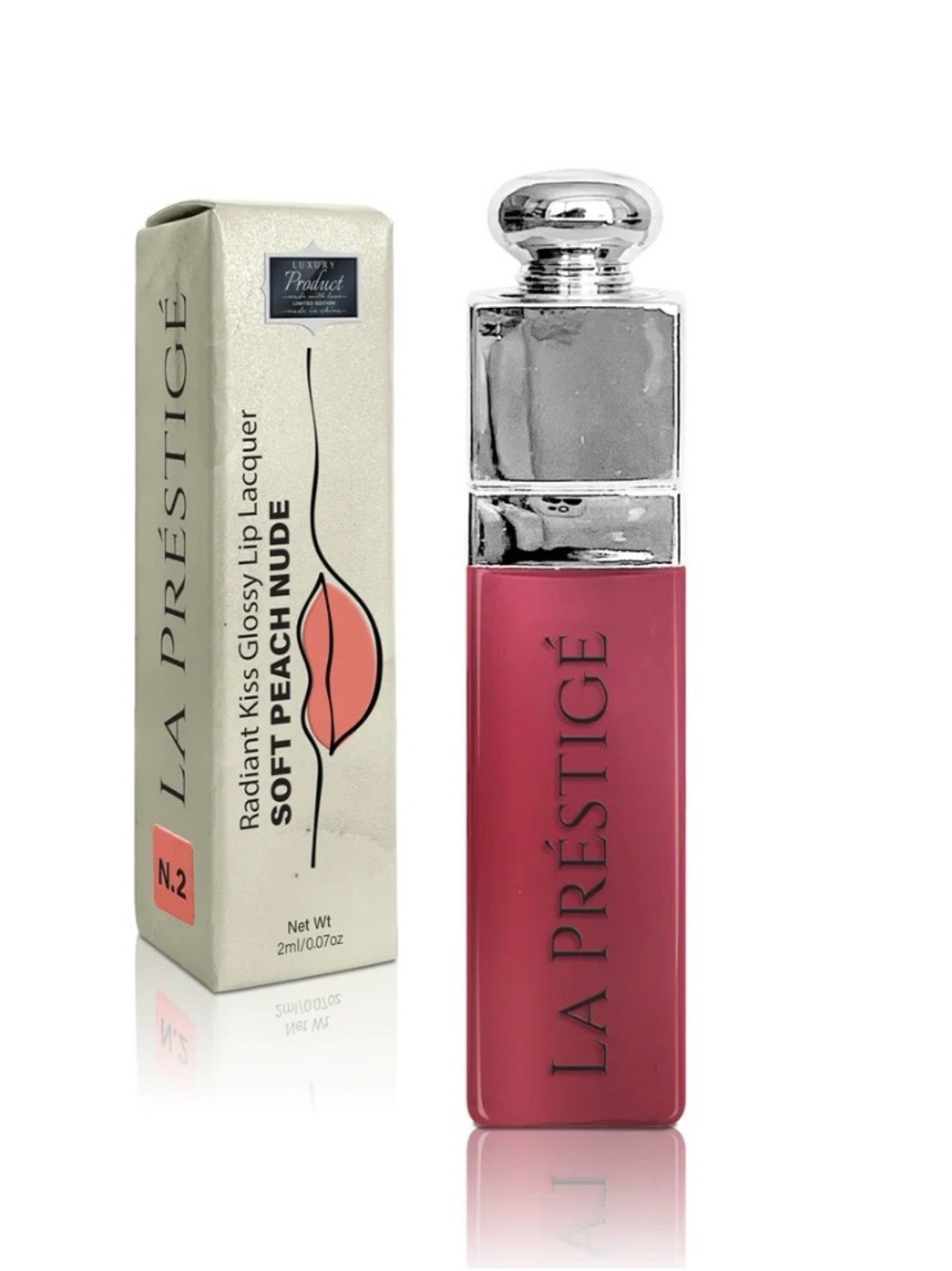Predire La Préstigé Radiant Kiss Glossy Lip Lacquer - Soft Peach Nude